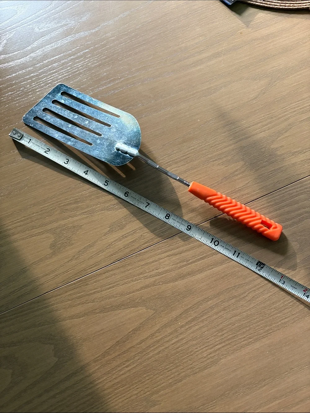 vintage Nevco MCM orange handle spatula